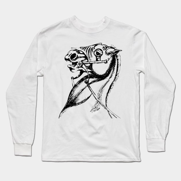 Warrior Horse Long Sleeve T-Shirt by SWON Design